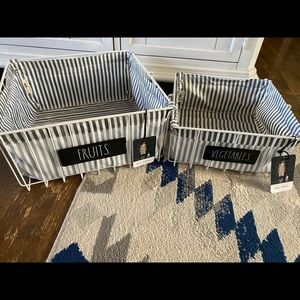 Rae Dunn kitchen basket set